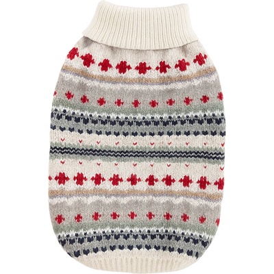 Tiger`s Heart Плетен пуловер за кучета Cream Nordic Knit