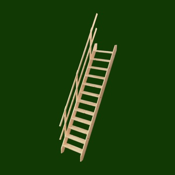 Schody Bystrý Smrkové schody mlynářské 63 x 184 x 282 cm