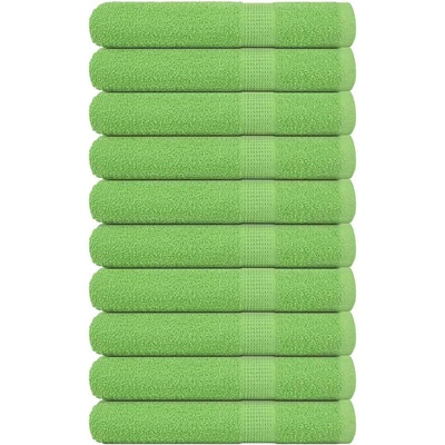 vidaXL Кърпи за сауна FROGN 10 бр. Ябълково зелени 80x200 см 360 г/м2 (137033)