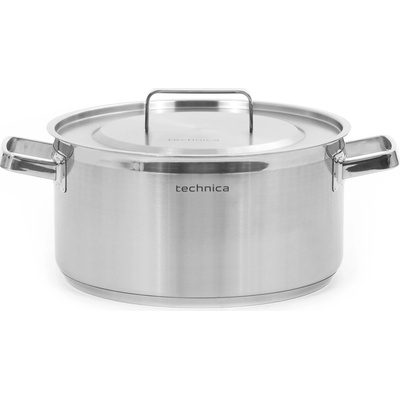 TECHNICA Hniec nízky 12,9 l, priemer 320 mm, z nehrdzavejúcej ocele s pokrievkou Platinum Line