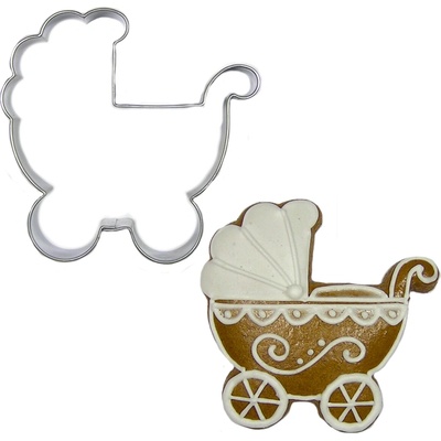 Vykrajovátko dětský kočárek 6 cm (nerez) – BrandNewCake