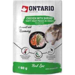 ONTARIO Онтарио пауч с пиле и скариди в сос 80г (213-3538)