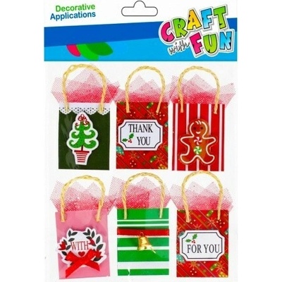 CRAFT FUN 501399 dekorácia, papierové darčekové taštičky (6ks)