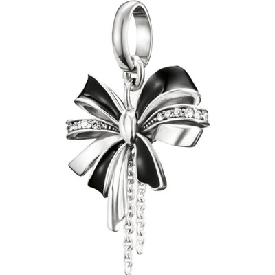 Thomas Sabo connect prívesok charm Bow black silver CC1288 691 11