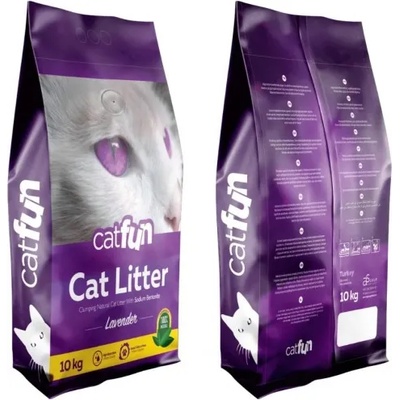 Clear Cat Cat Fun Lavender - калциев бентонит ЛАВАНДУЛА, с висока способност да се слепва на топче - 100% естествена, 5 кг - Турция