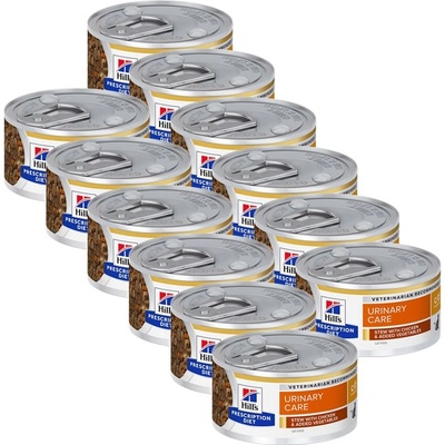 Hill's Hill s Prescription Diet Feline Stew c/d Multicare с пиле и зеленчуци 12 x 82 г