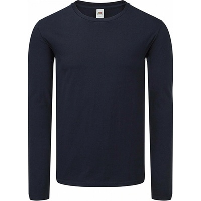 Fruit of the Loom Základní triko Iconic s dlouhým rukávem námořní tmavá F244 modrá