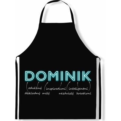 IMPAR Zástěra Mužská jména Neon Dominik