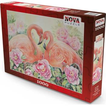 Nova Puzzle Пъзел Nova puzzle от 1000 части - Две влюбени фламинги (NOVA41104)