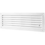 Dalap Бяла вентилационна PVC решетка за врата с регулация 462x124 мм (85012)