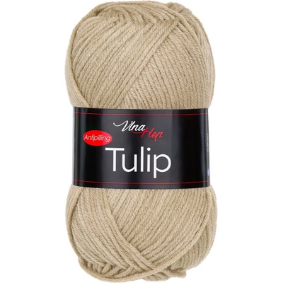 Pletací / háčkovací příze Vlna-Hep TULIP 41024 světle béžová, jednobarevná, antipillingová, 100g/170m