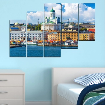 Vivid Home Декоративни панели Vivid Home от 5 части, Небе, PVC, 160x100 см, 8-ма Форма №0119