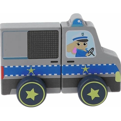 Trefl magnetické auto Tiny Tails Polícia