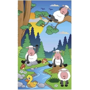 DIMEX ART Флизелинов фототапет овце в гората 150 x 250 см