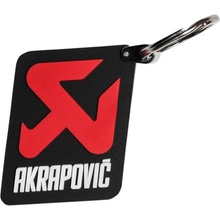 Prívesok na kľúče Akrapovič LOGO Vertical black white red