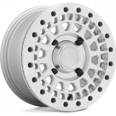 Black Rhino Powersports PARKER UTV BEADLOCK 7x14 4x110 ET51 silver with mirror cut face