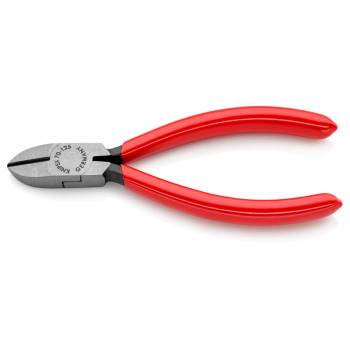 KNIPEX Клещи диагонални резачки, червена ръкохватка 125мм, Knipex (K7001125)