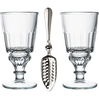 La Rochere Sklenice ABSINTHE se lžičkou z kovu čirá 2 x 300 ml