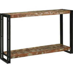 vidaXL Конзолна маса 120 x 33 x 75 см Солидно възстановено дърво (4104735)
