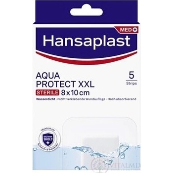 Beiersdorf Hansaplast MED AQUAPROTECT XXL náplasť vodotesná 8 x 10 cm 5 ks