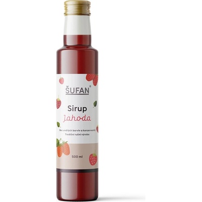 Šufan Jahodový sirup 0,5 l – Zboží Dáma
