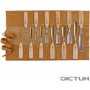 Dictum 715550 - Herdim® Scroll Gouges, 12-Piece Set - Dláto