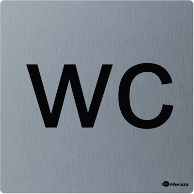 Piktogram z nerez ocele stella mat - wc GSM012