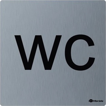 Piktogram z nerez ocele stella mat - wc GSM012