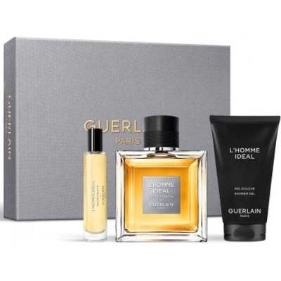 Guerlain L`homme Ideal Подаръчен комплект за мъже Размер EDT 100 ml + EDT 10 ml + 75 ml душ гел