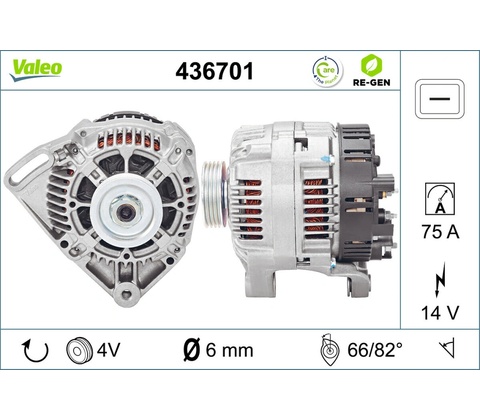 VALEO Alternátor 436701
