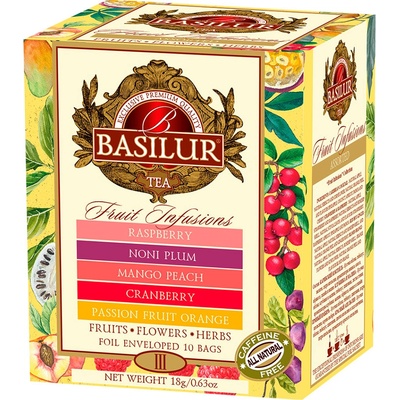 BASILUR Fruit Infusions Assorted Vol.III přebal 10 gastro sáčků