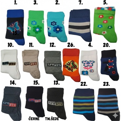 Klasické dětské ponožky vel. 1 – Zbozi.Blesk.cz