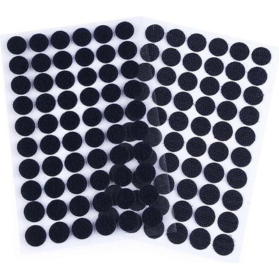 Suchý zip háček + plyš samolepicí,kolečko průměr 15mm, balení 60 párů, modrá