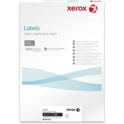 Xerox Етикет, универсален, 210x297 mm, XEROX, 100 етикета в опаковка 003R97400 (003R97400)