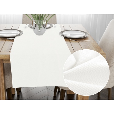 Biante Zamatový behúň Velvet Brick SVB-202 Smotanovo biely 35x120cm