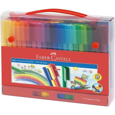 Faber-Castell Флумастери Connector, 60 цвята (1010180051)