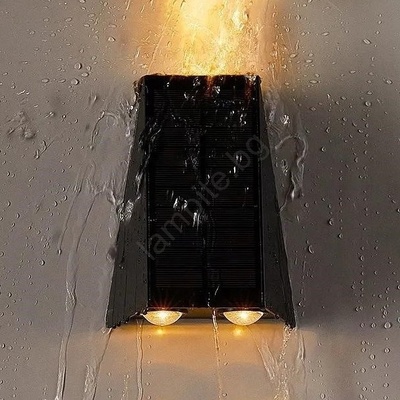 Brilagi - LED соларен стенен фенер PYRAMID LED/2W/3, 2V 1300 mAh IP54 (BG1484)