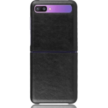 GKK Кожен Калъф за Samsung Galaxy Z Flip, Skin Leather Case, Черен (5901012266721)
