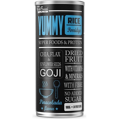 Fitboom Yummy rice ryžová kaša čučoriedka 960 g