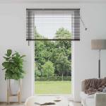 vidaXL Венецианска щора Тъмно кафяво с шарка 213 x 140 см 25 mm ПВЦ (42003807)
