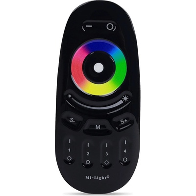 Dotykový ovladač Mi-Light ML096 pro RGB/RGBW LED pásky 4-zónový černý