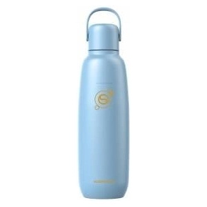 SodaStream Fizz & Go Stainless Steel Soda Bottle 0.9L Double Wall Insulated Thermos Bottle Keeps Hot & Cold for Carbonated Drinks Compatible with DUO, TERRA, ART, ENSO & More, Ice Blue - 1062416440