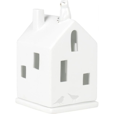 räder Porcelánová lucerna Cat on the Roof, bílá barva, porcelán