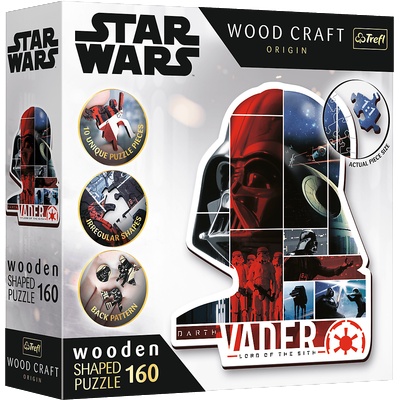Trefl - Puzzle Star Wars: Darth Vader wooden - 160 piese