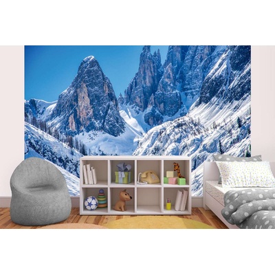 DIMEX ART Самозалепваща се флизелинова фототапета планини през зимата 375 x 250 см