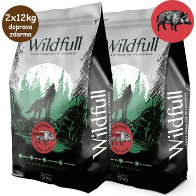 Wildfull Dog Adult All Size GF Wildboar & Pumpkin 2 x 12 kg