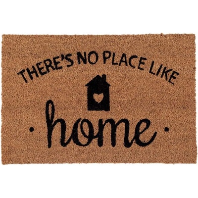 60 x 40 см правоъгълна изтривалка с кокосови влакна и надпис There's no place like HOME