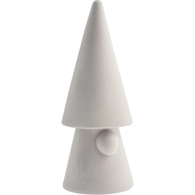 Storefactory Scandinavia Keramická dekorace Santa Evert Light Grey 15 cm
