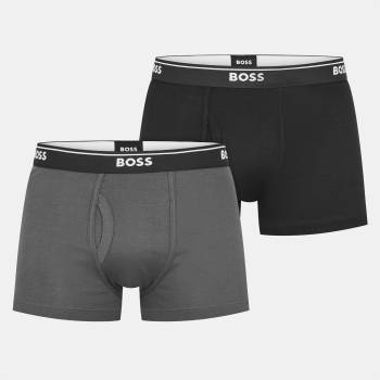 Boss Боксерки Boss 2 Pack Logo Waistband Trunks - Black/Grey 970