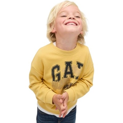 GAP V-frch oversized logo crew 2y